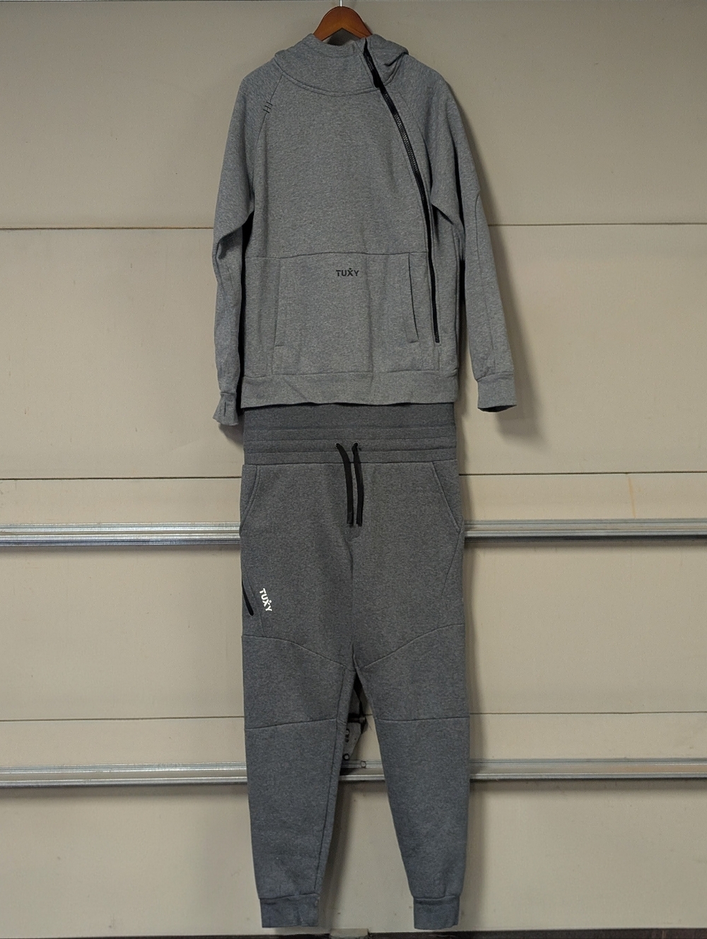 Tuxy Men's The Tuxy Suit Gray One Piece Sweatsuit